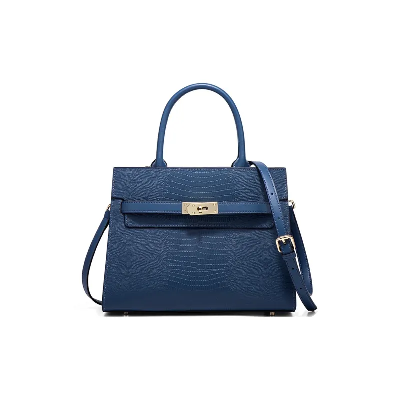NATTY PU Kelly Bag, Shoulder Bag, Crossbody Bag, Handbag Women's Blue/Black-1