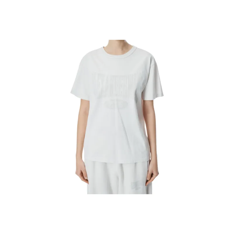 T By Alexander Wang Graphic Short Sleeve T shirt White-1