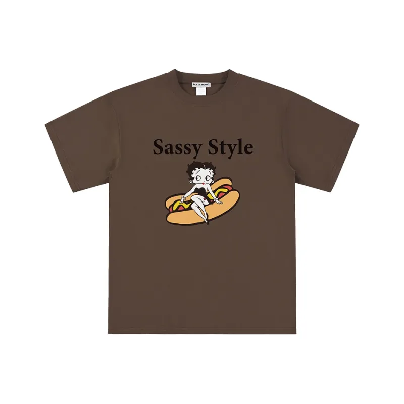 BETTY BOOP Drop Shoulder Sleeve T Shirt Unisex-6