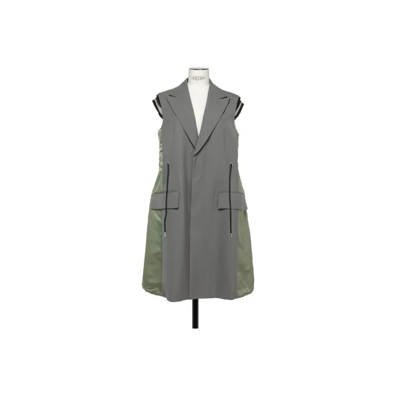 Sacai SS24 Tank Top Women's Taupe-0