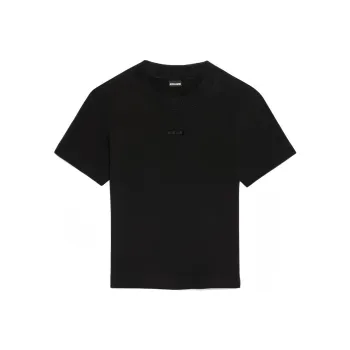 Jacquemus Le T Shirt Gros Grain 'Black'