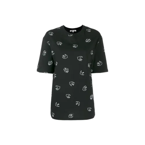 McQ Alexander Mcqueen Blue T-Shirts Women's Black