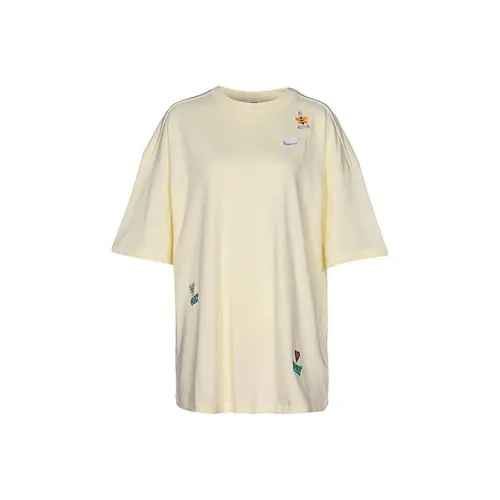 Nike Drop Shoulder Sleeve T Shirt Women's Ecru