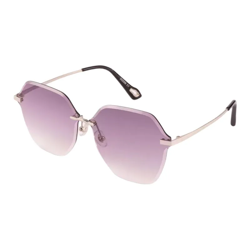 JEANSWEST Metal Irregular Shape Sunglasses Unisex-4