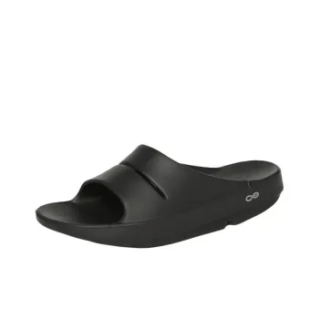 OOFOS Abrasion Resistant Slide Slippers Unisex Black