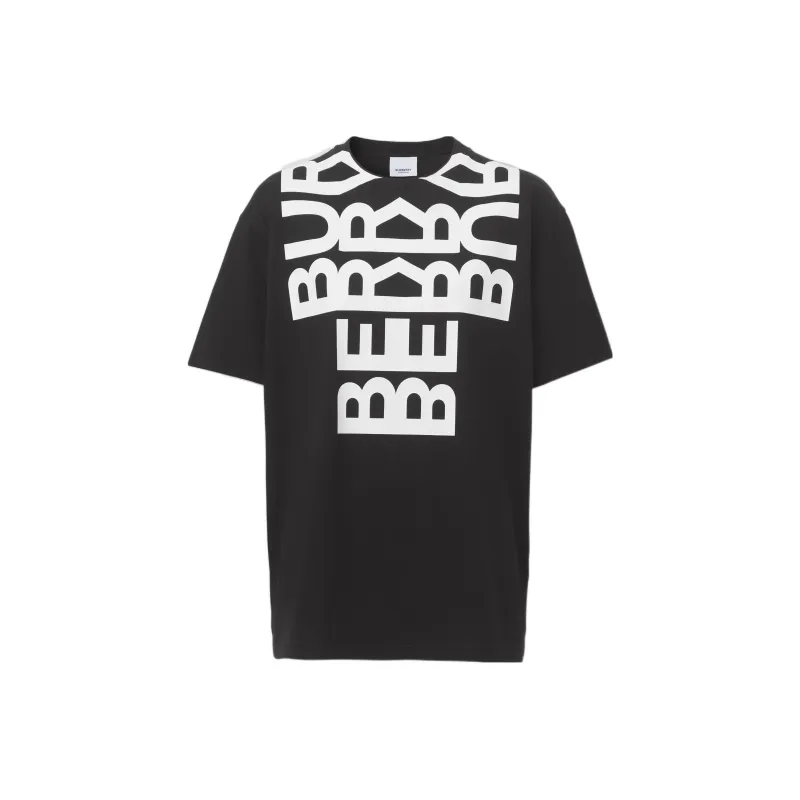 Burberry SS22 Drop Shoulder Sleeve T Shirt Women's Black-0