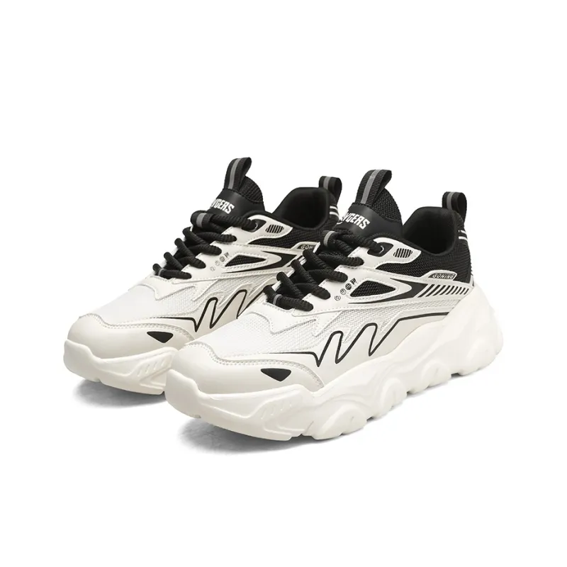 OFFER AITR Cushioning, Slip Resistant, And Abrasion Resistant Low Top Chunky Sneakers Men's-9