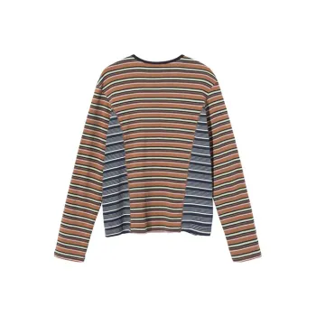 Stussy Mixed Stripe Long Sleeve 'Orange'