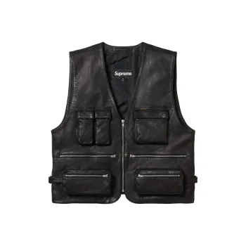 Supreme Leather Cargo Vest