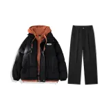 Clothing Sets (Black Puffer Jacket+Black Jeans)