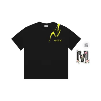 Cotton Shopping Drop Shoulder Sleeve T Shirt Unisex
