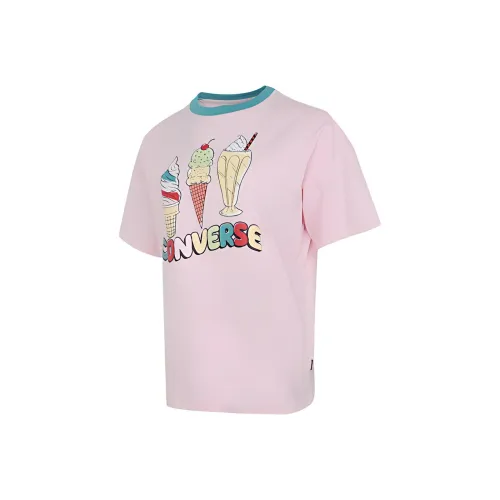 Converse Set in Sleeve T Shirt Women's Pink