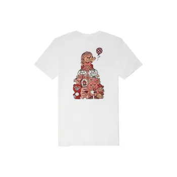 Vans x MOONCASKET Drop Shoulder Sleeve T Shirt Women's White