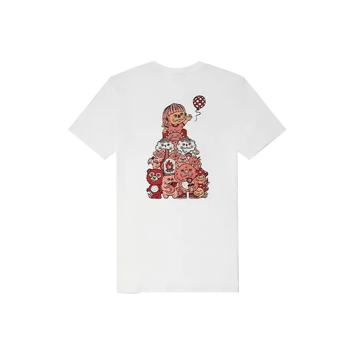 Vans x MOONCASKET Drop Shoulder Sleeve T Shirt Women's White-0