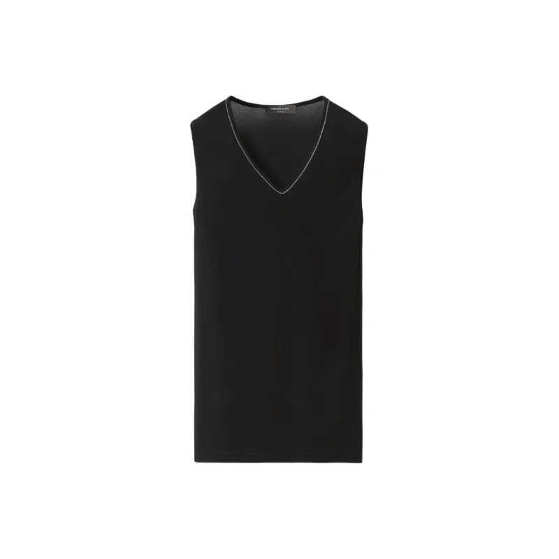 Fabiana Filippi Sable' Filo Diamante V Neck Top-0