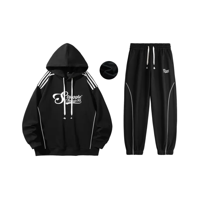 Struggle Vintage95 Sweatshirt Set Unisex Black-0