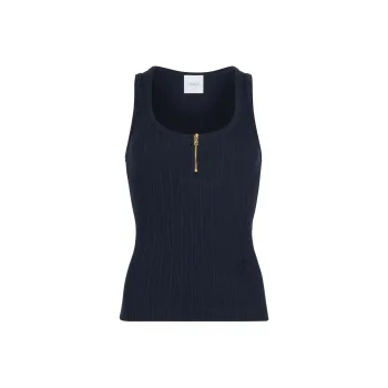 Patou Scoop neck Ribbed Tank Top