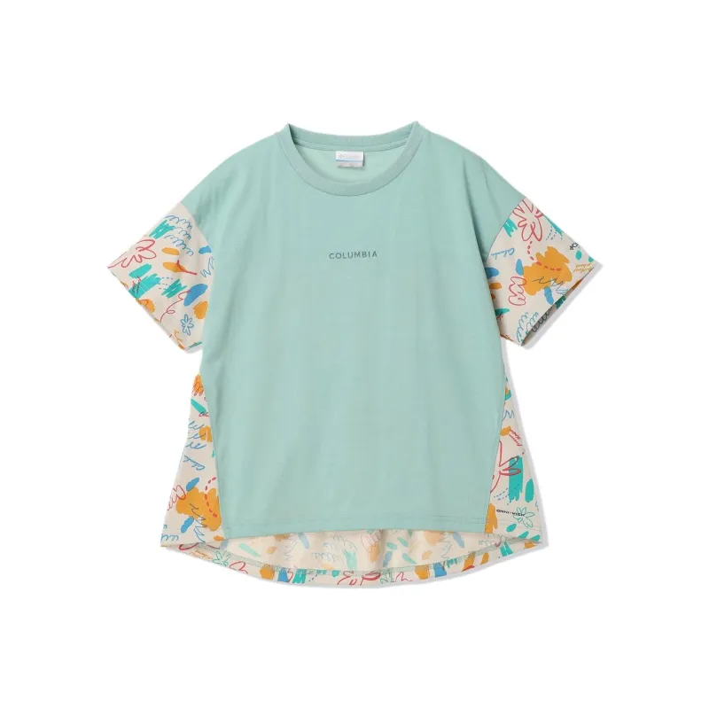 Columbia Regular T Shirt Women's Aqua Blue-0