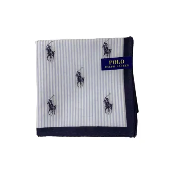 Polo Ralph Lauren Silk Scarves Unisex Light Blue