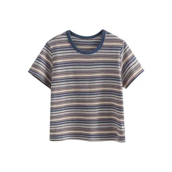 Aghr Set in Sleeve T Shirt Women's Navy Blue