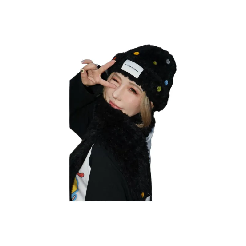 Alexia Sandra Polyester Beanies Women's Black-4