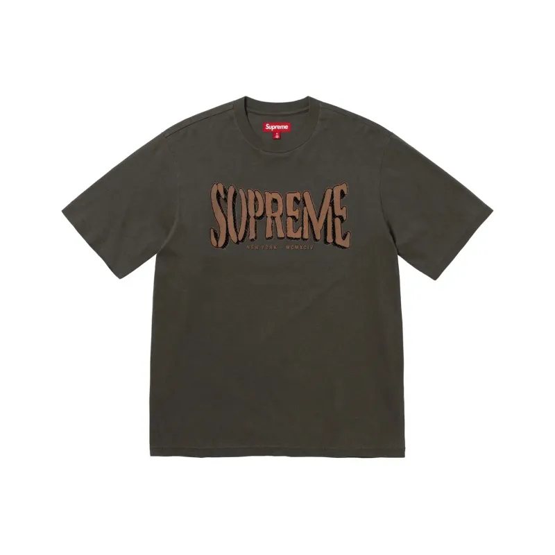 Supreme Flocked Washed S/S Top-0