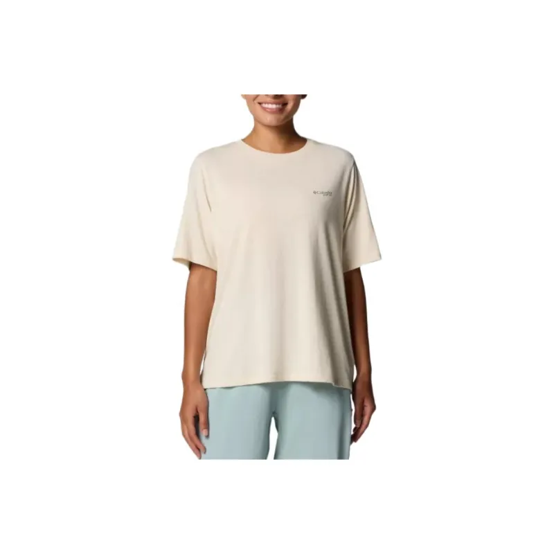 Columbia PFG Uncharted Regular T-Shirt Women's Lemon Wash-0