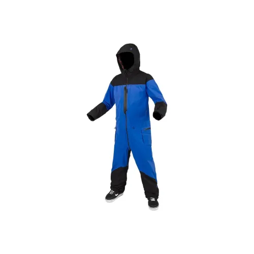 VOLCOM Ski Coveralls Men's Electric Blue