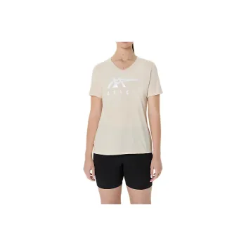 Asics Regular T-Shirt Women's Beige