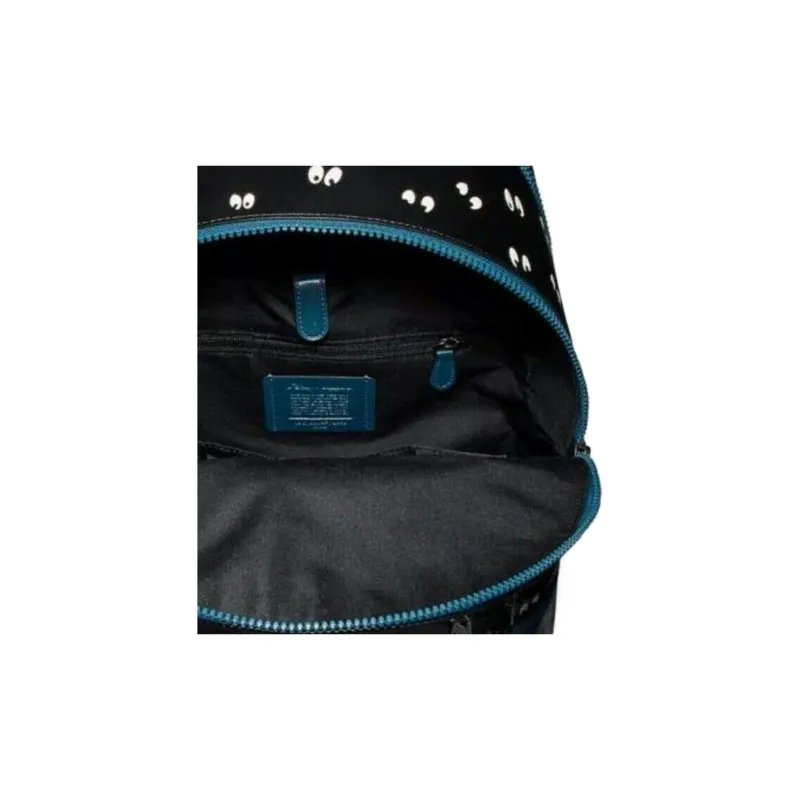 COACH Disney/Disney West Cow Leather Backpack Tubas Men's Black-4