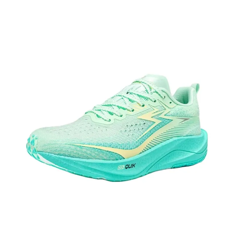361° Shock Absorbers With Slip Resistant Features Low Top Training Running Shoes Women's Light Green-2
