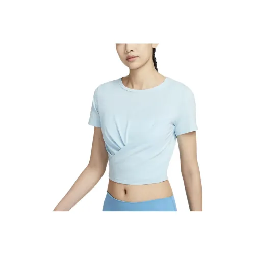 Nike Dri Fit Crop Tops Women's Ecstasy Ocean Blue