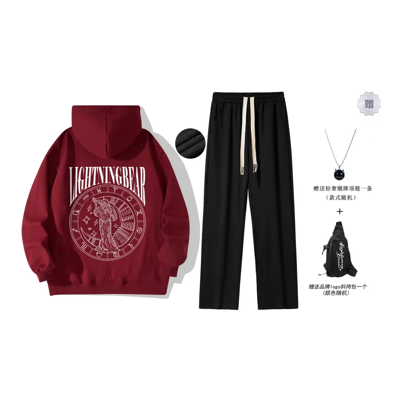 LIGHTNING BEAR Sweatshirt Sets Unisex-18