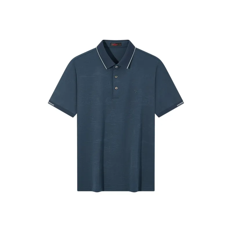 SEVEN Polo Shirt Men's Peacock Blue-0