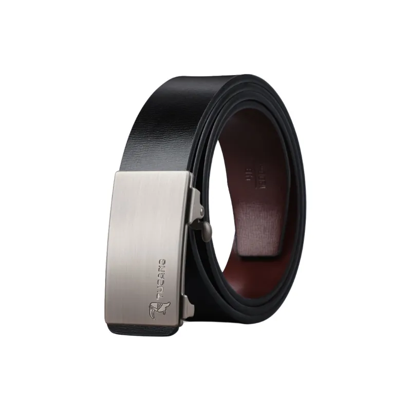 TUCANO Split Cow Leather Transferred Leather Belts Men's Width 3.3CM-4