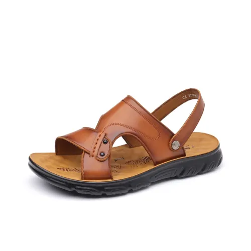 XIMO BULL Beach Sandals Men Brown