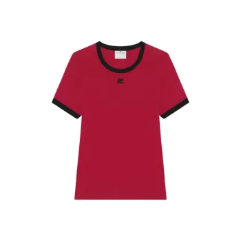 COURREGES Heritage Contrasted Trim T Shirt