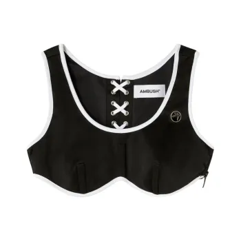 AMBUSH Lace up Cropped Top