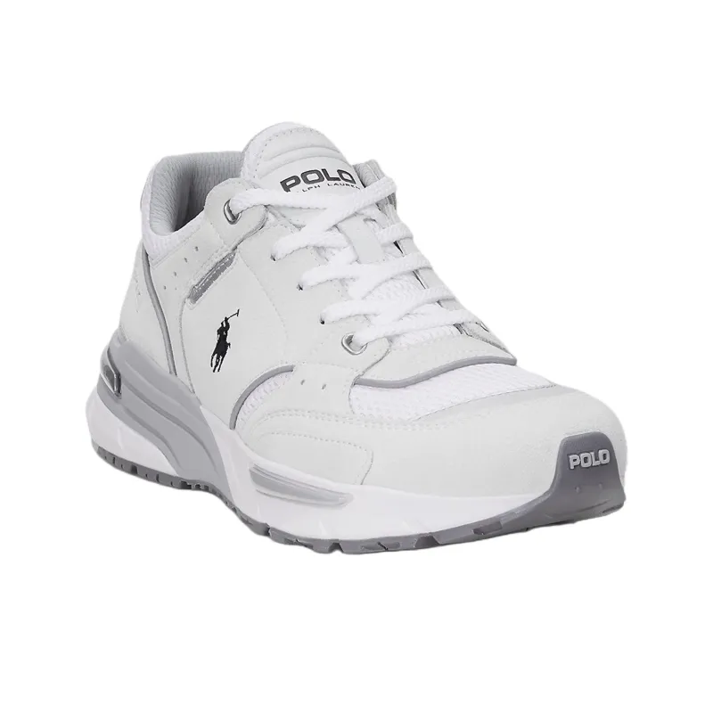 Polo Ralph Lauren Trackster 250 Low Top Casual Shoes Men's Gray White-2