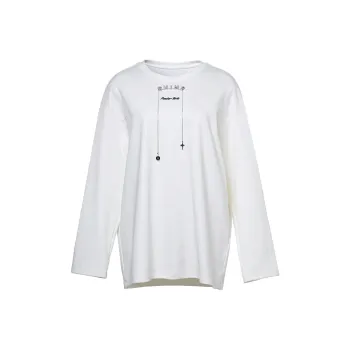 LOFT SHINE Straight Long Sleeved T Shirt Women's Raw White