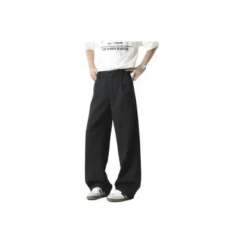 Fakeyoung Casual Pants Unisex Black