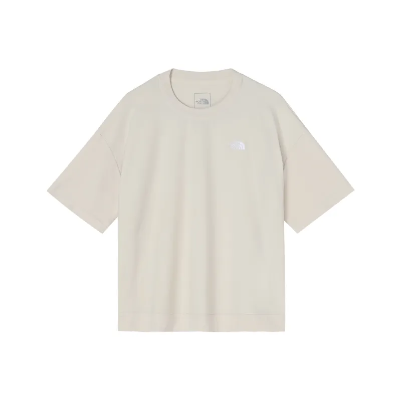 THE NORTH FACE Drop Shoulder Sleeve T Shirt Women's Beige-0