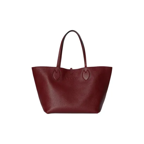 GUCCI Totissima Grain Leather Shoulder Bag Medium Size Women's Red