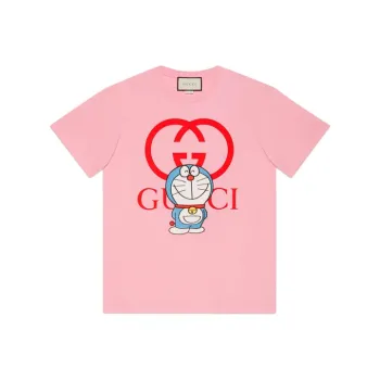 Doraemon X GUCCI T Shirts Women's Pink