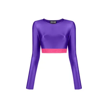 VERSACE JEANS COUTURE Logo underband Crop Top