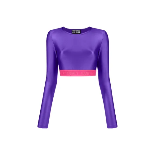 VERSACE JEANS COUTURE Logo underband Crop Top