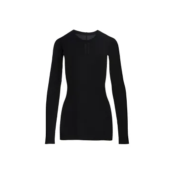 RICK OWENS Ribbed T shirt