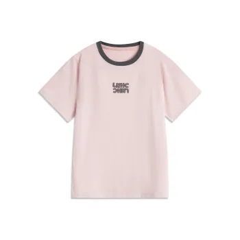 LiNing Sports Life Collection T Shirt Women's Light Blush Pink