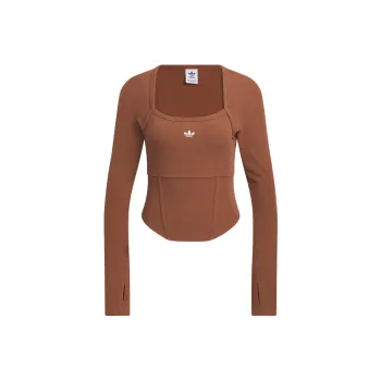 adidas originals Corset Long Sleeve Shirt Brown