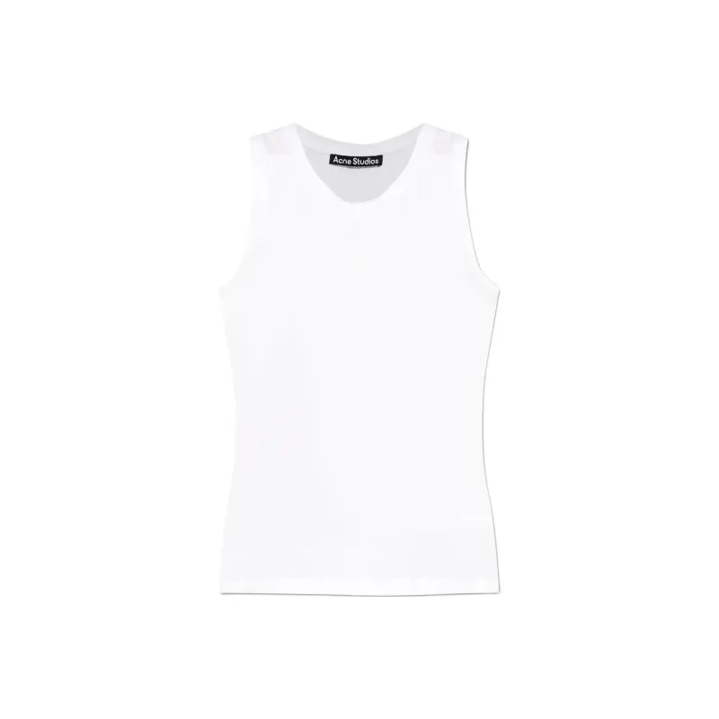 Acne Studios Logo Patch Jersey Tank Top-0
